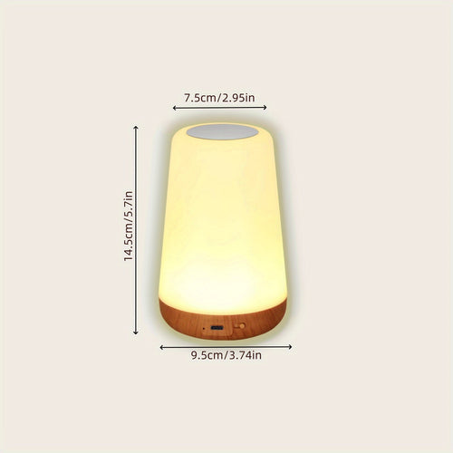 GlowLite - Portable Night Light with Touch Control and 13 RGB Colors