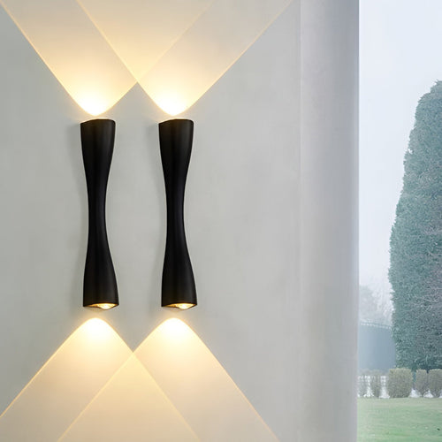 LumiBriljant - LED Up and Down Wall Lights in Modern Metal Finish