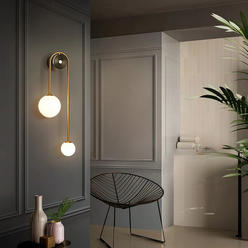AuroraGlass Wall Lamp - Modern LED Lamp for Bedroom and Living Room