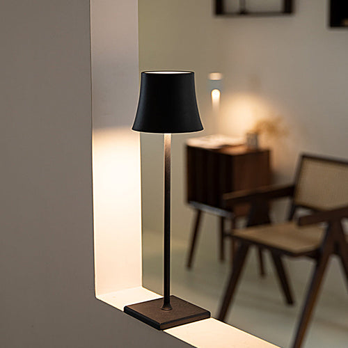 Wireless Table Lamp Metal Shade USB Touch