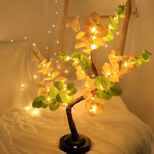 EucalyptusGlow - LED Bonsai Tree Lamp with USB/Battery Power