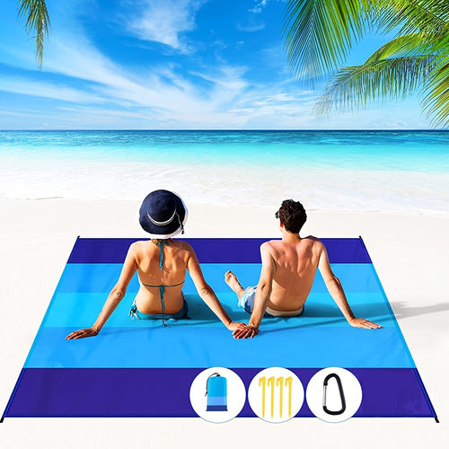 Oversized Waterproof Beach Mat – Lightweight & Sand-Resistant Picnic Mat for 4-7 People – Perfect for Travel, Camping & Hiking