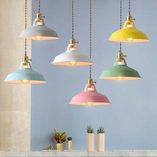 ColorVibe Stylish Metal LED Pendant Light for Colorful Bedrooms