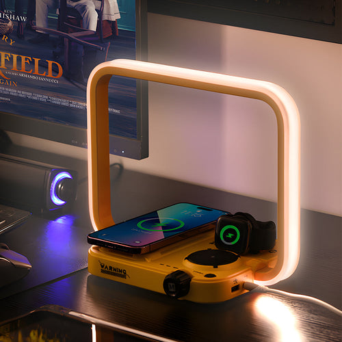 TechGleam - 3-in-1 Wireless RGB Desk Lamp with Timer
