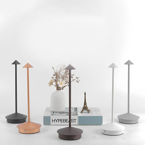 LuminZen - Modern Spherical Desk Lamp with RGB Color Change and Wireless Charging