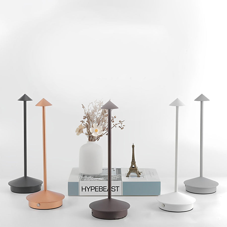LuminZen - Modern Spherical Desk Lamp with RGB Color Change and Wireless Charging