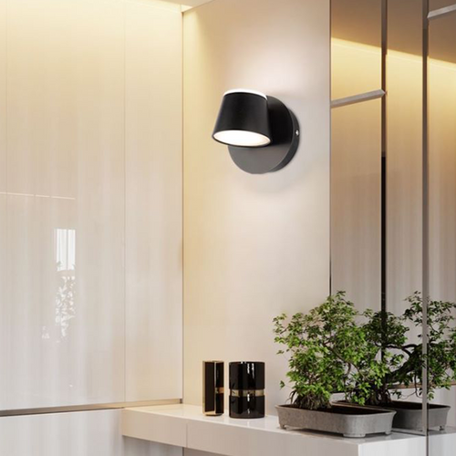 Cooley Modern LED Wall Light Black - Bathroom/Bedroom, Metal Acrylic, 1/2/3-Light