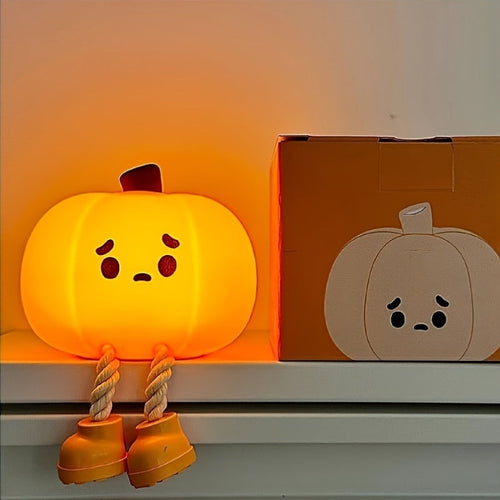 PumpkinGlow - USB Rechargeable LED Pumpkin Night Light