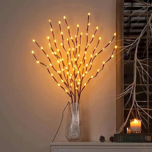 TwinkleBranch - 20 LED Branch Lights, Battery-Powered, Decorative Lighting