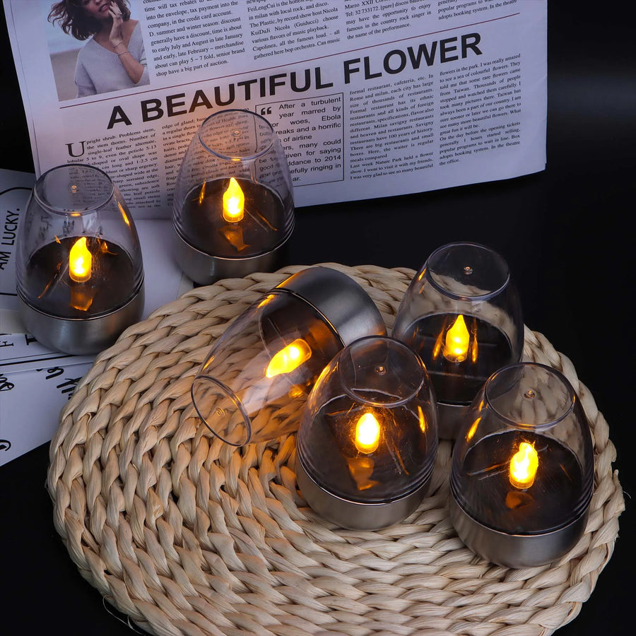 SolarFlame - Waterproof LED Candles for Outdoors, Solar Energy & Flameless