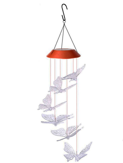 Solar-Powered Butterfly Lamps