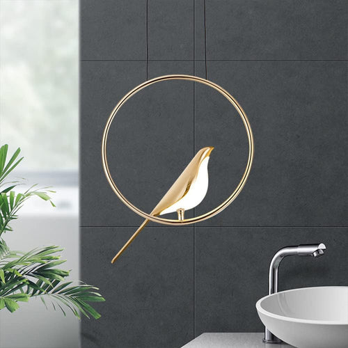 Creative Birds LED Ring String Pendant Light