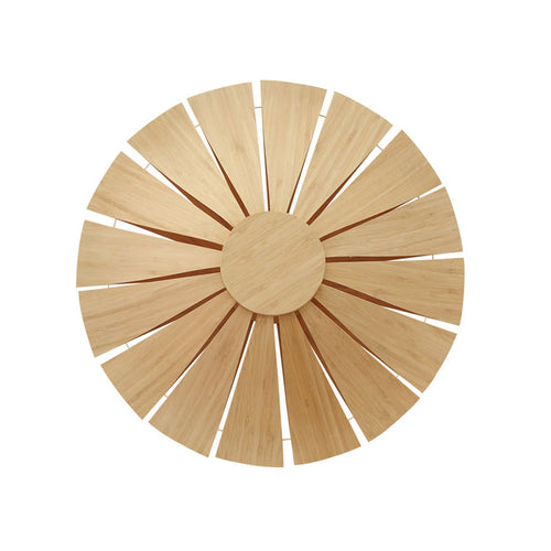 SunCircle - Modern Wooden Circular Wall Light for Living Room