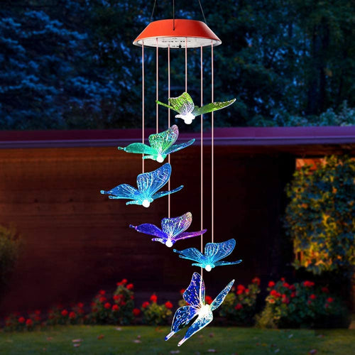 Solar-Powered Butterfly Lamps