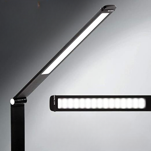 LED Desk Lamp - With USB Charging Port and Dimmable Function - Perfect for Office and Study