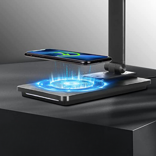 LED Desk Lamp - With Wireless Charger and USB Port