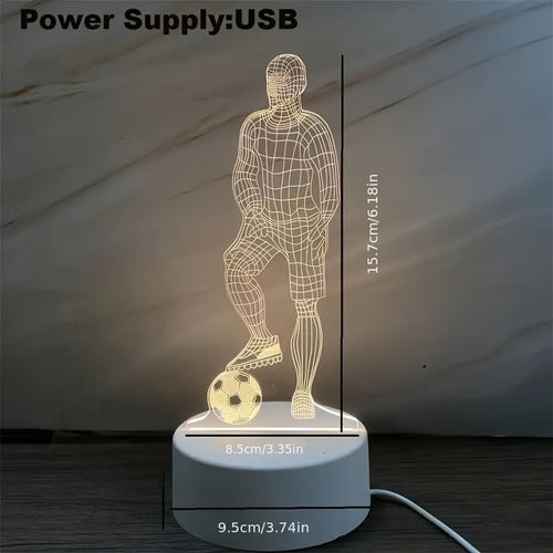 SportVision - 3D LED Footballer Night Light, USB Powered