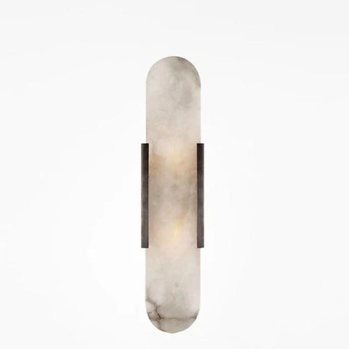 Chan LED Wall Light Black/Gold – Dining Room/Bedroom, Metal & Dolomite