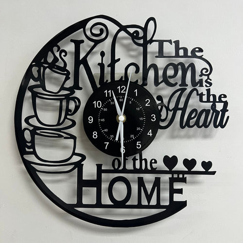 Vinyl Record Wall Clock – Silent Clock for Living Room, Bedroom & Kitchen