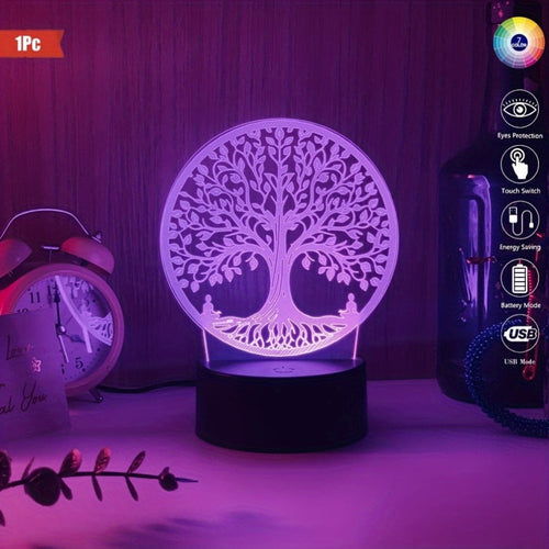 TreeLamp - 3D Acrylic Night Light USB-Powered