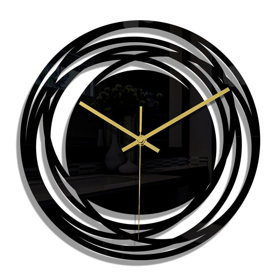 Modern Wall Clock – Black Elegance