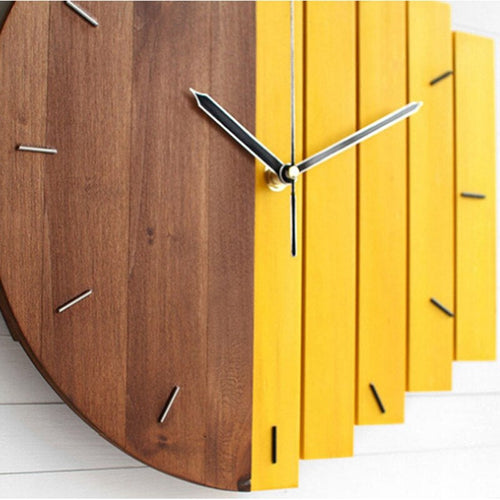 Natural Wood Design Wall Clock