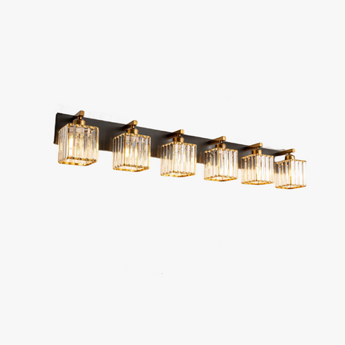 Kirsten Design LED Wall Light - Double-Flame Crystal, Bathroom