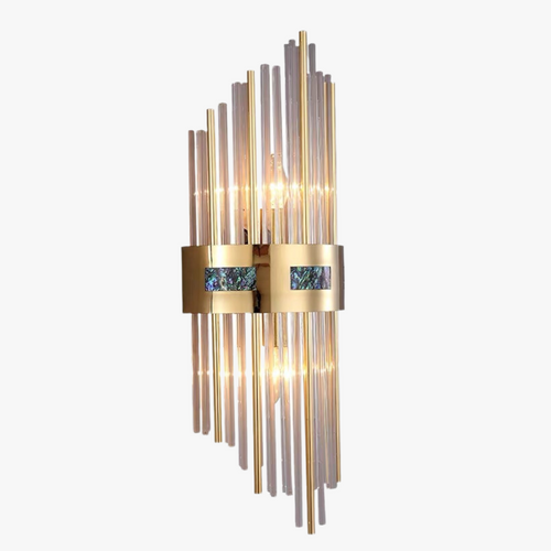Crystal LED Wall Light Gold - Living/Bedroom - Metal/Acrylic