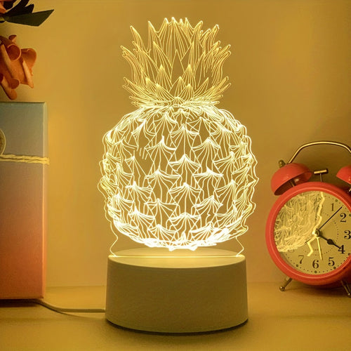 PineGlow - Pineapple 3D LED Night Light