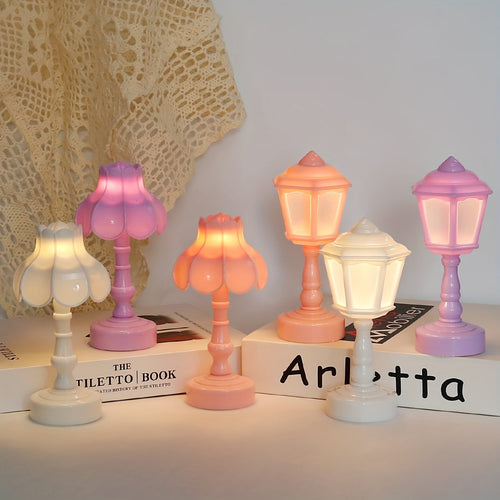 UmbrellaGlow - Charming Mini Table Lamp in Vintage Style