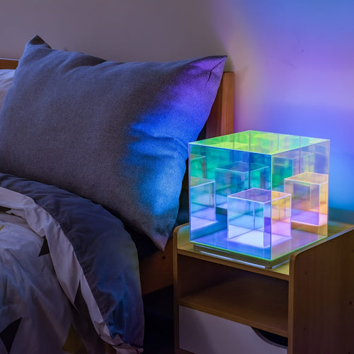 LumiSky - Dreamy Starry Sky Table Lamp with Adjustable Lighting and Geometric Design