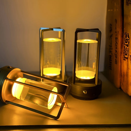 LumiCrystal - Rechargeable LED Crystal Table Lamp with Touch Control Panel
