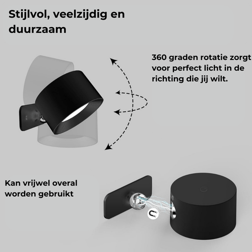FlexiBeam - Wireless Rechargeable 360° Wall Light