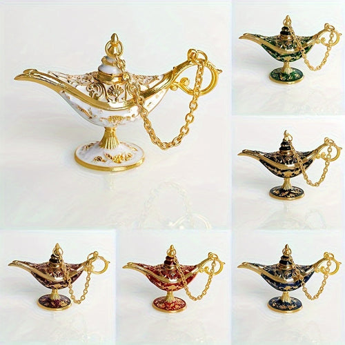 AladdinWish - Vintage Metal Oil Lamp Decoration