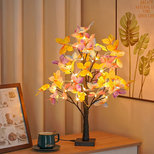 GlowBirch - Elegant LED Birch Butterfly Lamp for Rooms and Festive Atmosphere