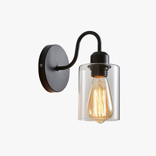 Marit - Retro LED Wall Light Black