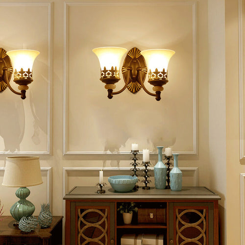 VintageGlow - Classic Wall Light with Double Shades