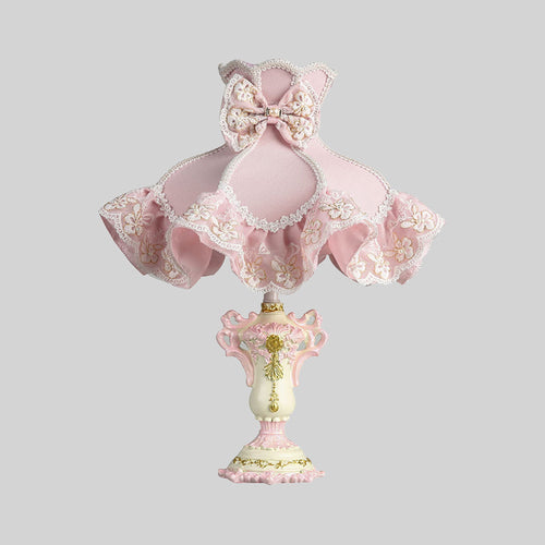Princess Lamp - Pink Children's Table Lamp with Sculpted Base