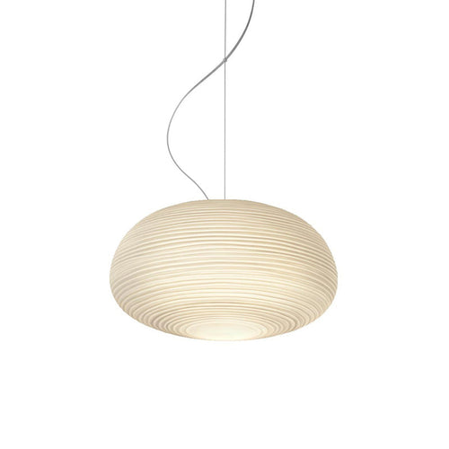 Ceiling Pendant Light - Modern Ribbed Glass Lamp