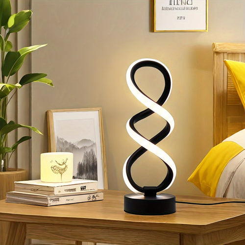SpiraLux - Modern Spiral Table Lamp with Three Color Settings