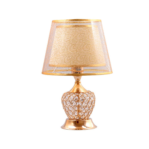 UrnLux - Crystal Table Lamp with Double Shade