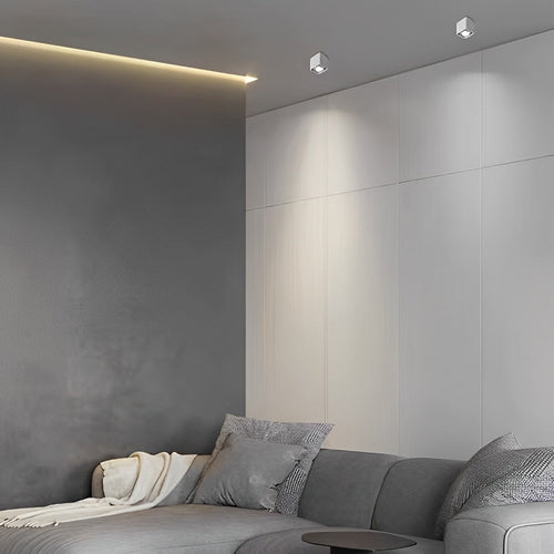 FlexiSquare - Dimmable LED Grid Ceiling Light with Adjustable Square Head