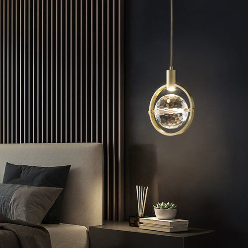 Modern Ring Crystal LED Pendant Light