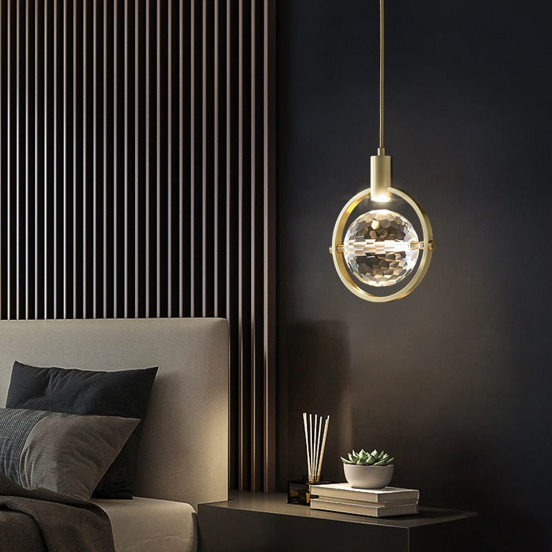 Modern Ring Crystal LED Pendant Light
