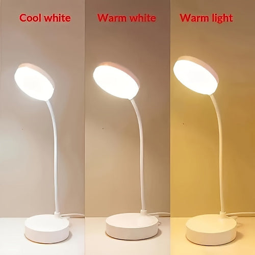 FlexiLight - LED Desk Lamp with 3-Step Dimming and USB Power