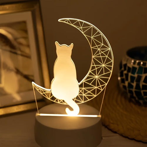 MoonLamp - 3D Cat USB Table Lamp