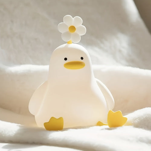 BloomDuck - Silicone Dimmable Night Light with Tap Control
