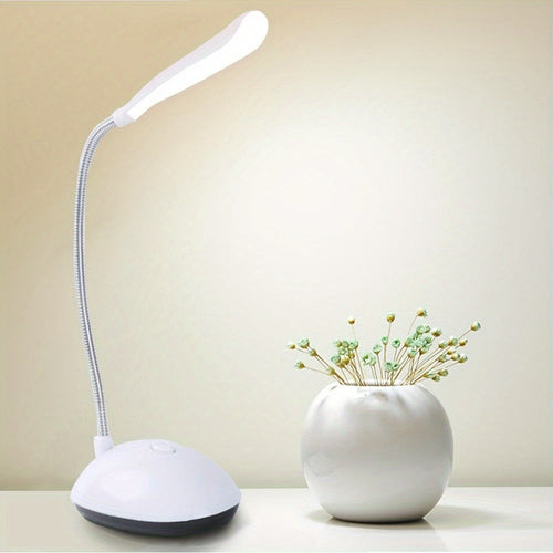 FlexiGlow - LED Gooseneck Desk Lamp on AAA Batteries for Eye Protection