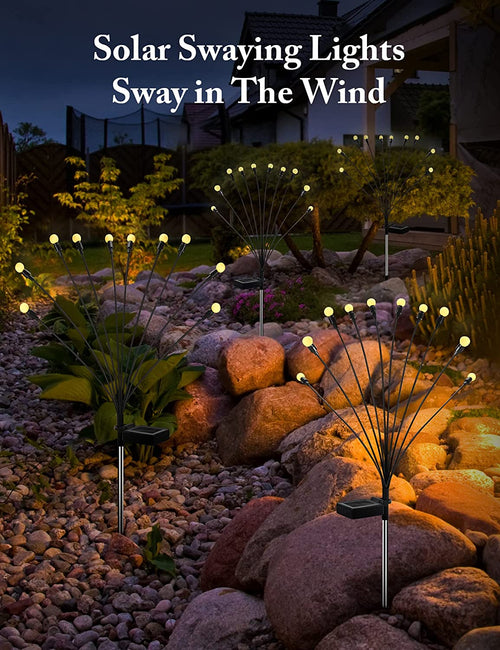 Solar Energy Firefly Garden Lighting - 10 LED Lights