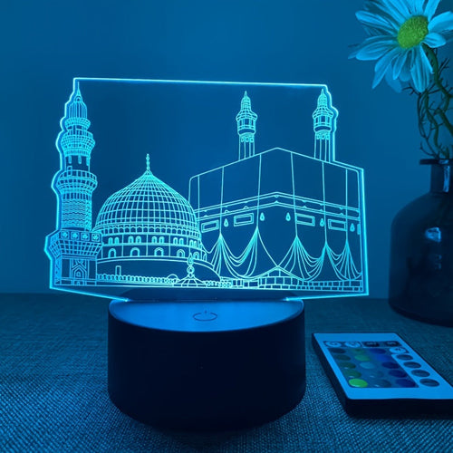 DecoLight - 3D Night Light with Remote Control and 16 Colors